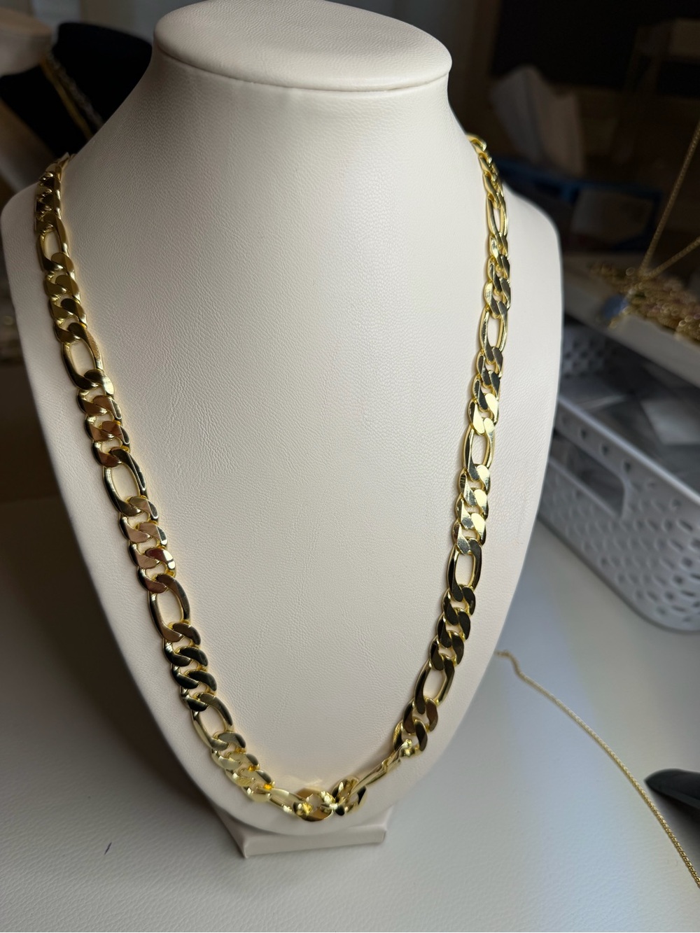 26” 14K Gold Filled Figaro Chain Necklace 8MM unisex